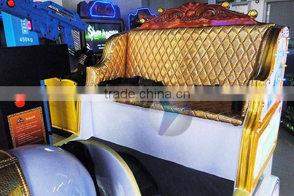 dianfu amusement arcade wagon kids/children and parents amusement Horse Riding arcade games machine with videos for sale