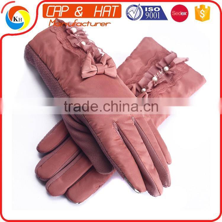 Customized Thinsulate Thermal Lined Stretch Winter Acrylic Knitted Glove for mobile phone