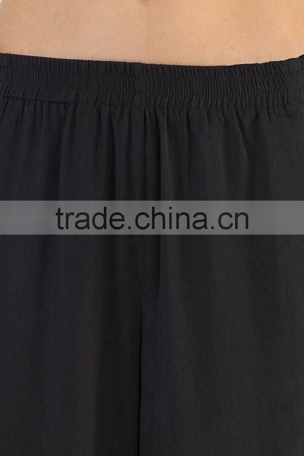 Black charming latest wide leg pant