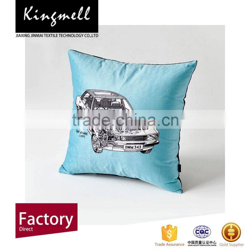 Wholesale custom printed linen cushion covers with digital printing