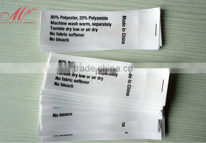 Direct factory Economical printed satin label