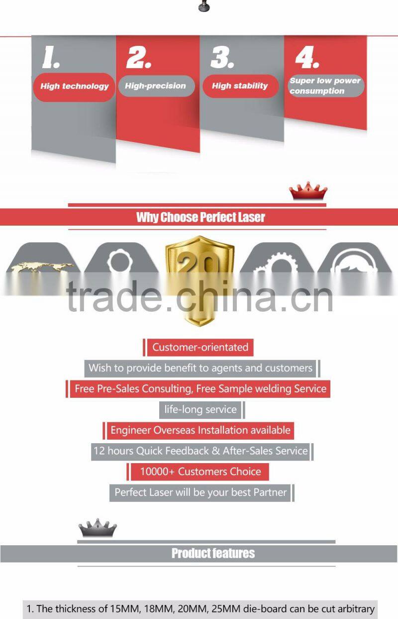 18mm Plywood Laser Die Board Cutting Machine 300w 400w to Make Plywood / Carton / Wood Package