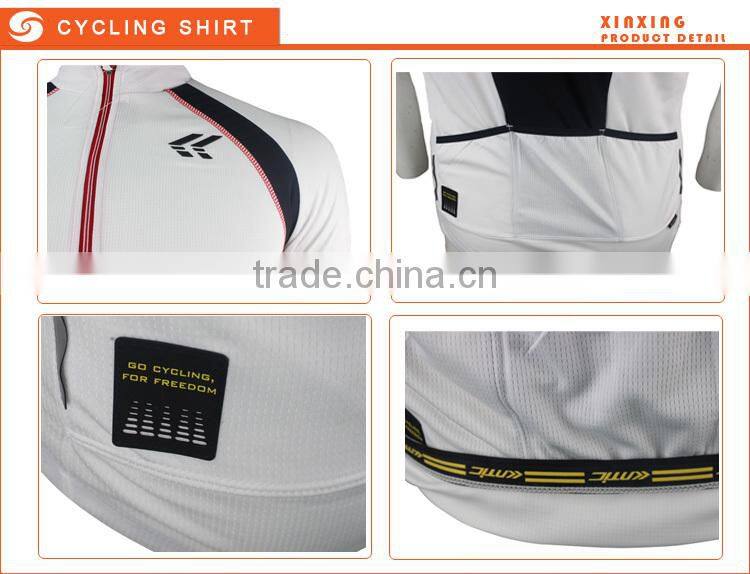 2014 summer short sleeve white bike shirt ;wholesale cycling shirt