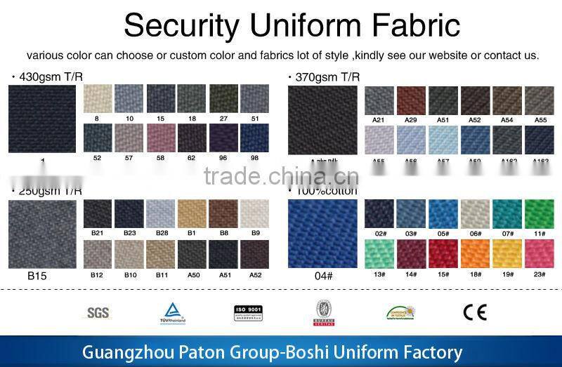 2014 new design security uniform For Man
