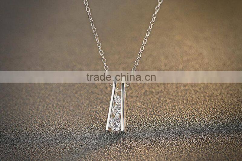 925 sterling silver jewelry necklace Tower pendant necklace for women