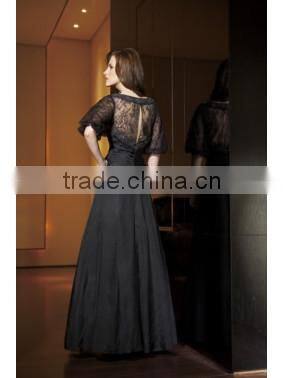 newest short sleeve classy prom dresses