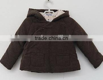 2016 kids brown winter cotton padded