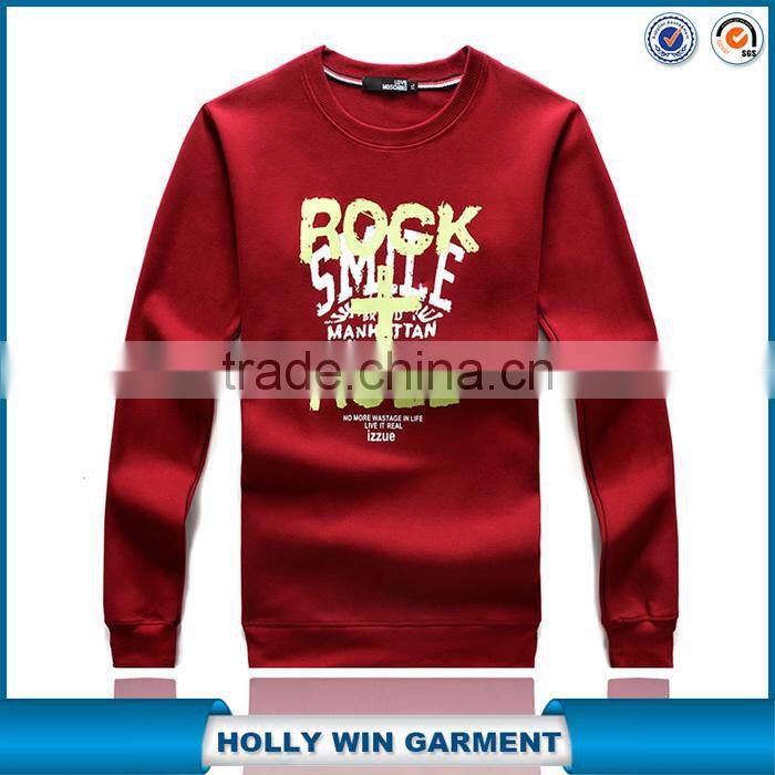 Custom printing long sleeve crewneck sweatshirt wholesale
