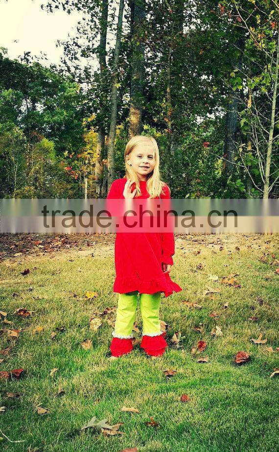 Wholesale Girls Christmas Clothes Sets Kids Boutique Remake Clothing