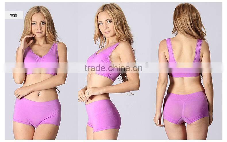 Factory Provide Seamless Ladies Sexy Panty and Bra Sets