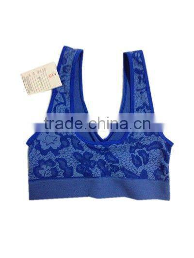 jacquard seamless tank top camisole vest shaper with color yarn