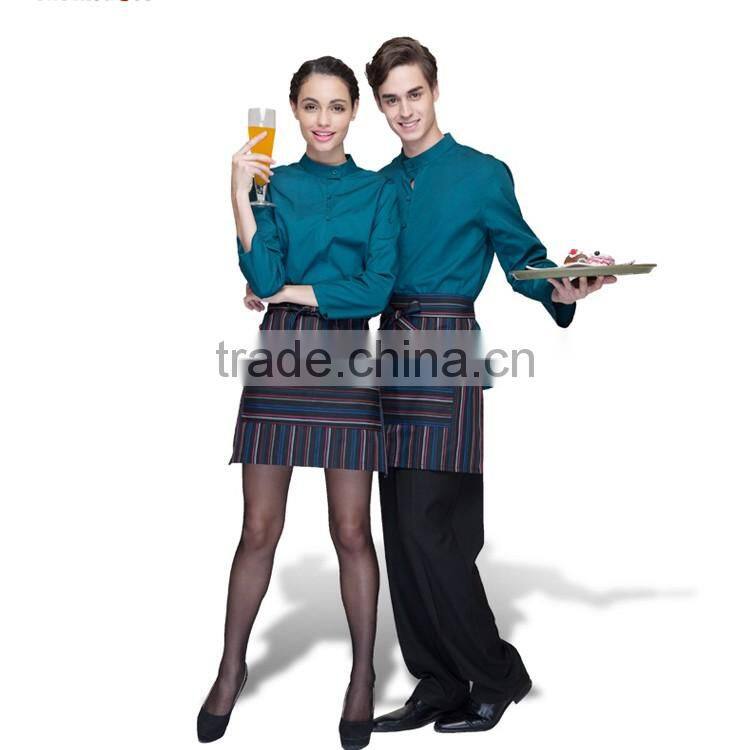 Chinese Restaurant Uniform Design Western Bar Waiter Hostess Uniform