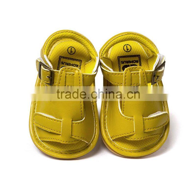 Designer PU baby sandals, soft feel baby sandals