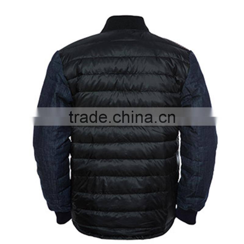China clothing factory high quality duck feather down jacket men