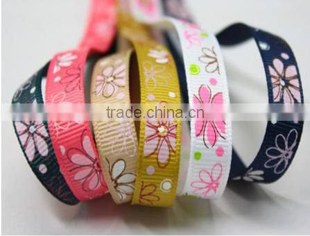 hi-ana ribbon 190 Customized best selling daisy flower printed ribbon
