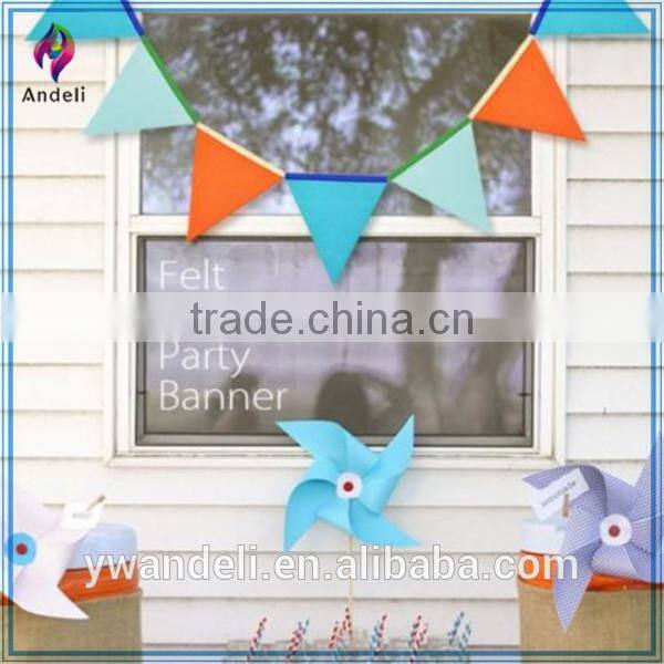 2.5m Wedding Party 10pcs Triangle Banners Flags , For Wedding Room Decoration