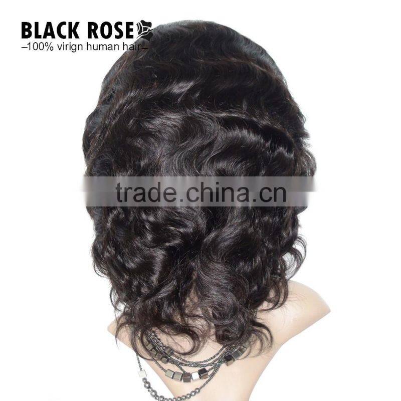 AAAAA Front Lace Wigs for Black Women,Beauty Virgin Brazilian Hair Lace Wig,Human Hair Wig