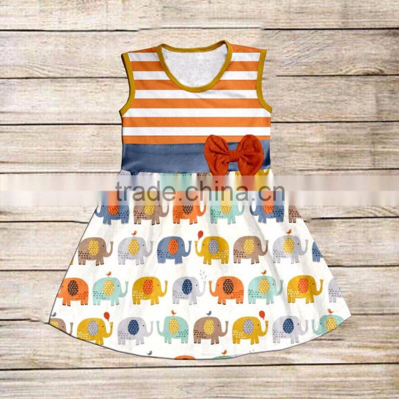 New Design Floral Patterns Pleated Baby Girl Party Dress Girls Dress Names With Pictures