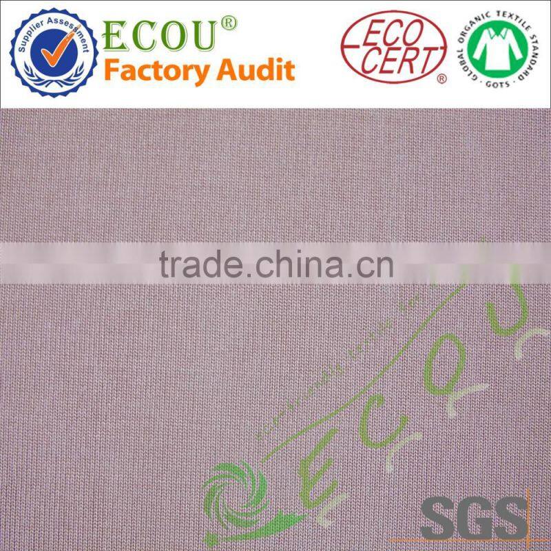 cupro elastic knitted fabric for women garment
