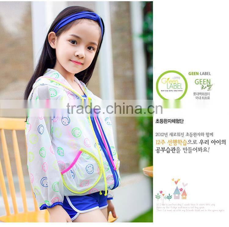 2017 childern girl anti-UV swim wear child baby sunblock beachwear