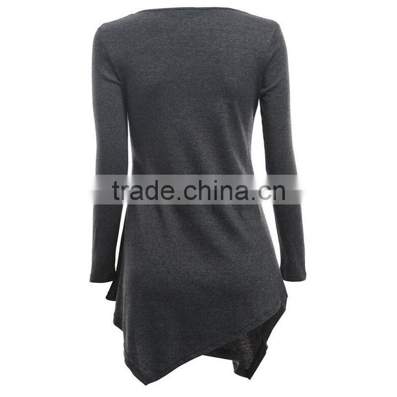 Women's beaded side seam ladies uniform t-shirt blouses