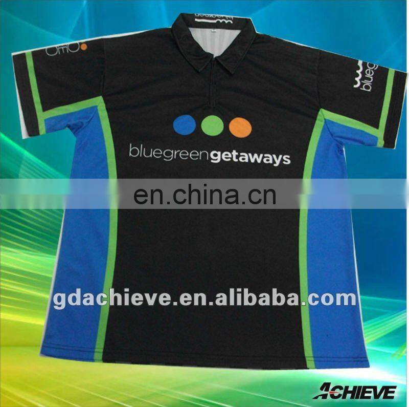 dye shirts racing jerseys high quality sublimation custom racing shirts