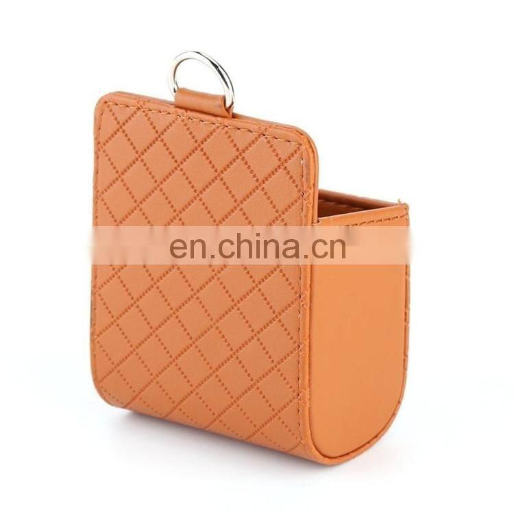 Car Mobile Phone Bag Car Auto Outlet Air Vent Trash Case Mobile Phone Holder Bag Pouch