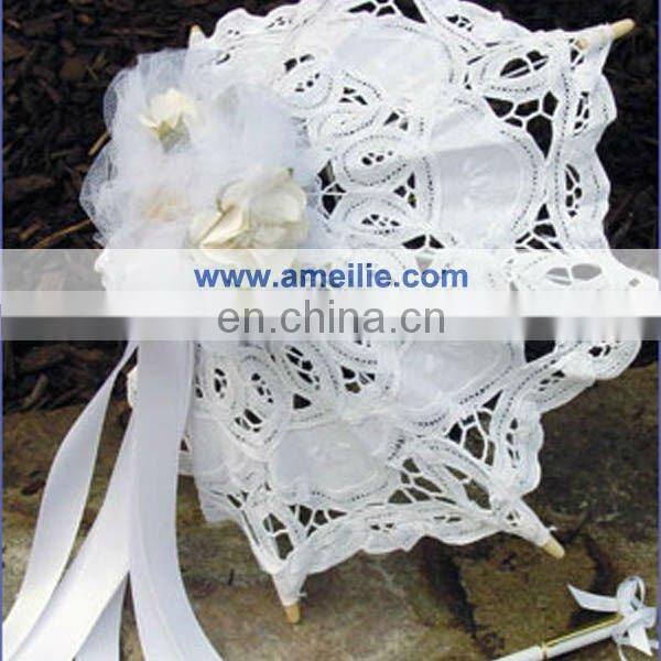 A0156-10cm White Color Wholesale Cheap Lace Parts Decorative Kids Umbrella