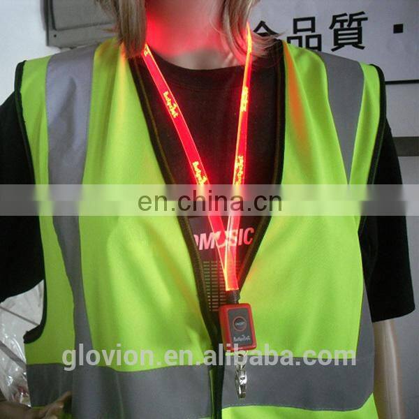 New Design TPU LED lanyards TPU LED lanyards for party single flashing lanyard