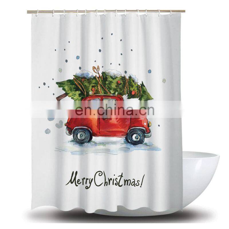 Fashion Design Polyester Waterproof Printing Bathroom Curtain Customize Designer Bath Curtain/Shower Curtain