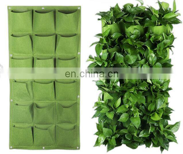 felt plant grow pot pocket bag for decoration