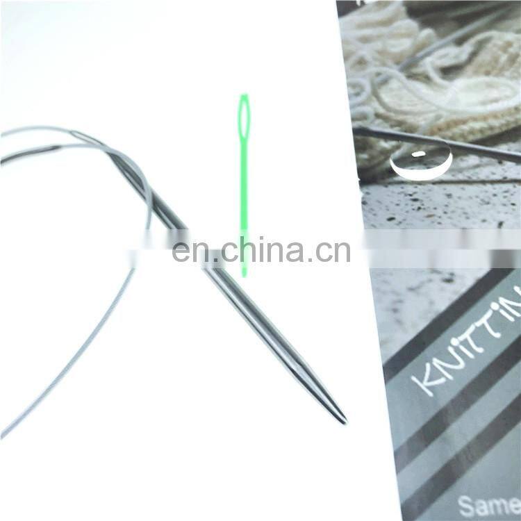 Weaving tools stainless steel circular knitting needle durable crochet hook set