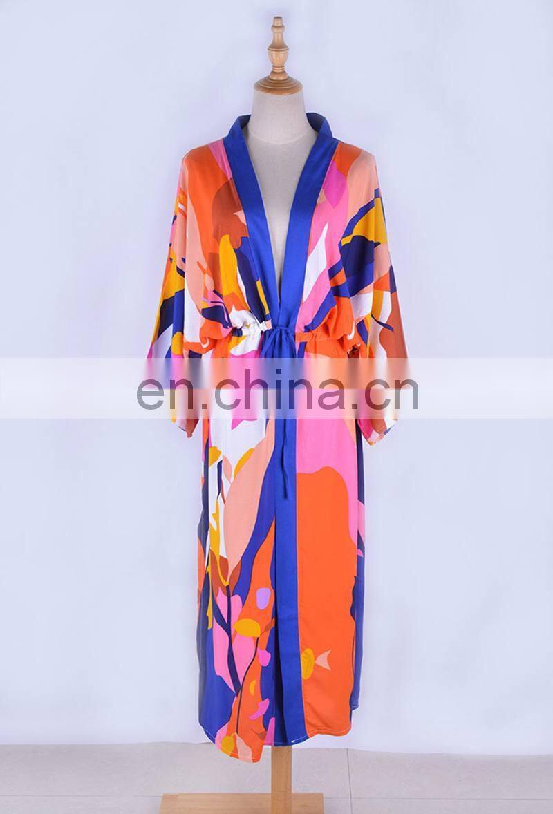 Robe Plage 2019 Cotton Swim suit Cover up Plus size Print Beach coverups for Women Sarong Beach Wrap Bathing suit Cover ups