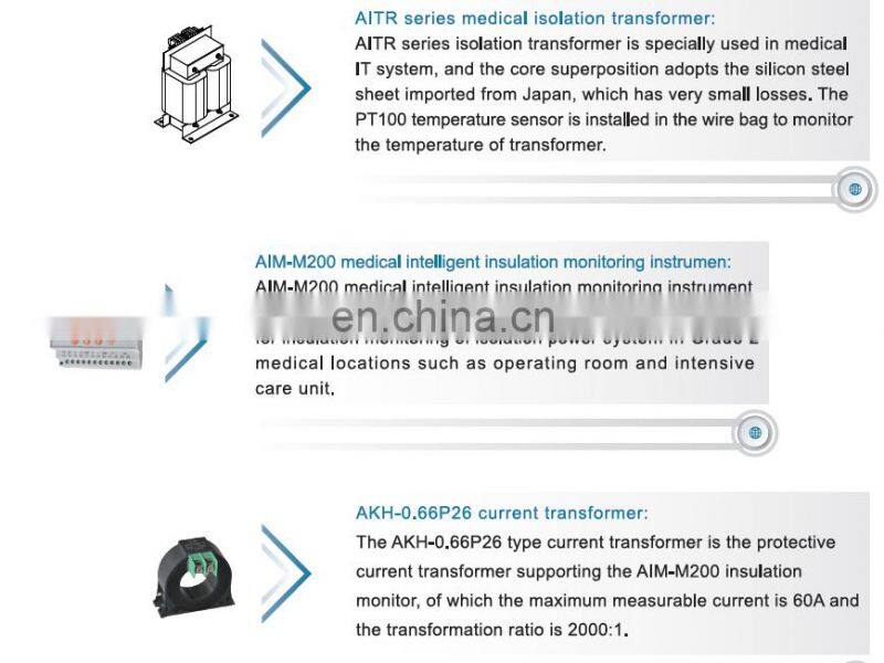 ACREL 300286 AIL100-8 insulation fault locator used in medical IT system