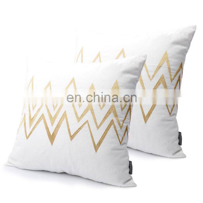 Simple Geometric Pattern Sofa Home Decor Design 18 Inch Square Throw Pillow Cushion
