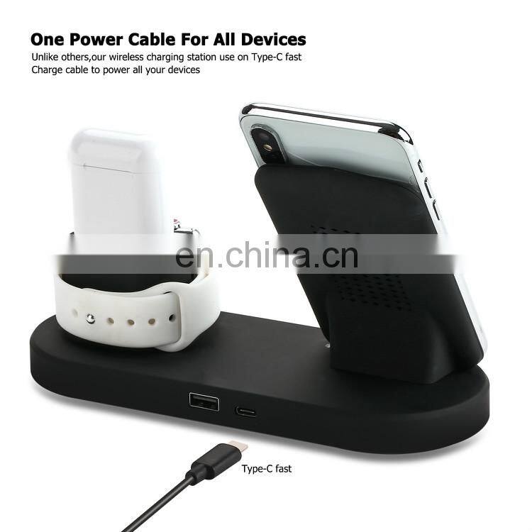 Custom Logo Multi Function Qi 10w Mobile Phone Accessory Wireless Charger
