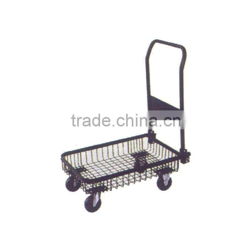 portable specification standard two wheels simple structure high quality Multi-function stainless platform hand trolley ht1218