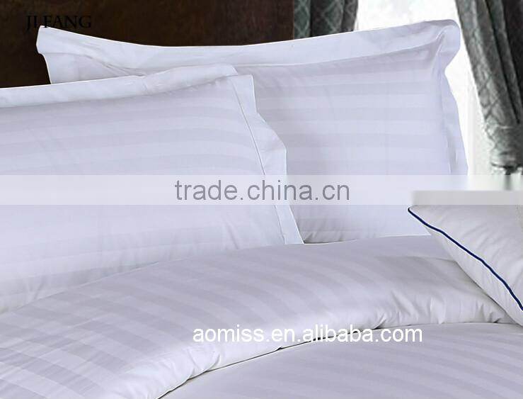 100% Egyption cotton plain white hotel bed sheets