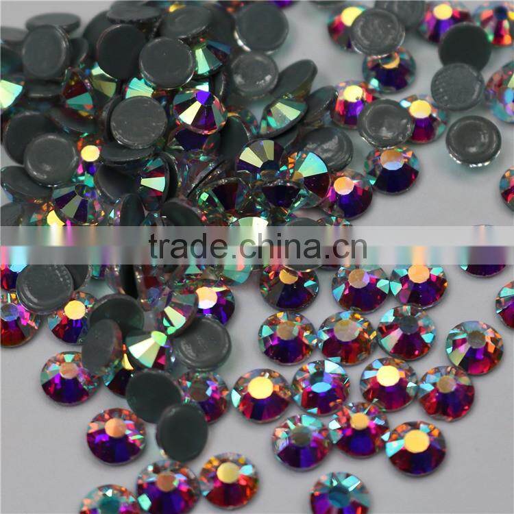 AAAAA flatback hotfix crystals AB rhinestone for beauty wedding dress
