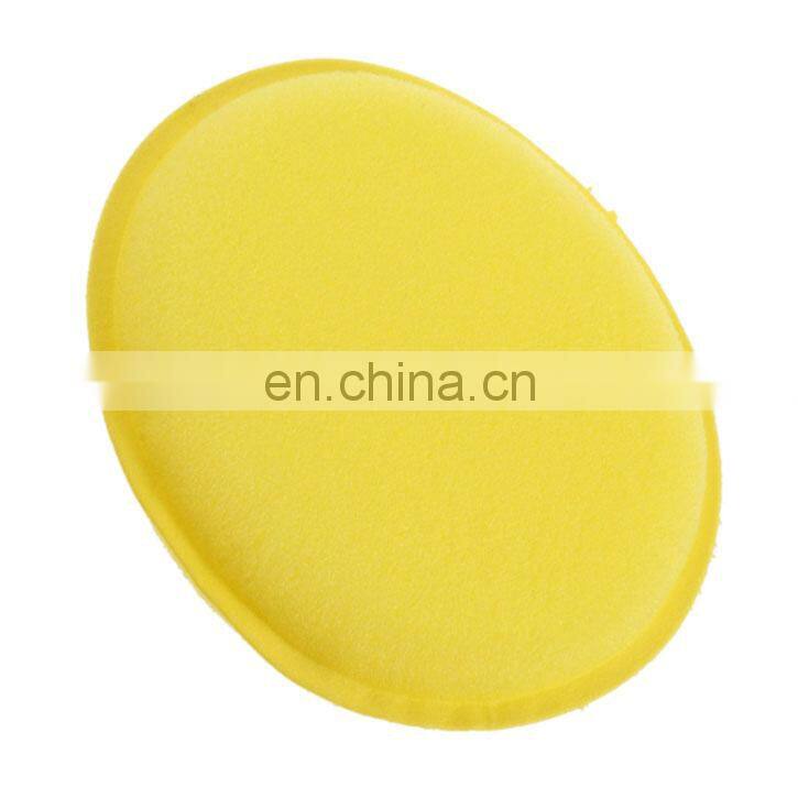 Soft Polish Car Sponge Wax Foam Sponge Pad Car Wash Sponge Yellow for Clean Car Vehicle Glasses