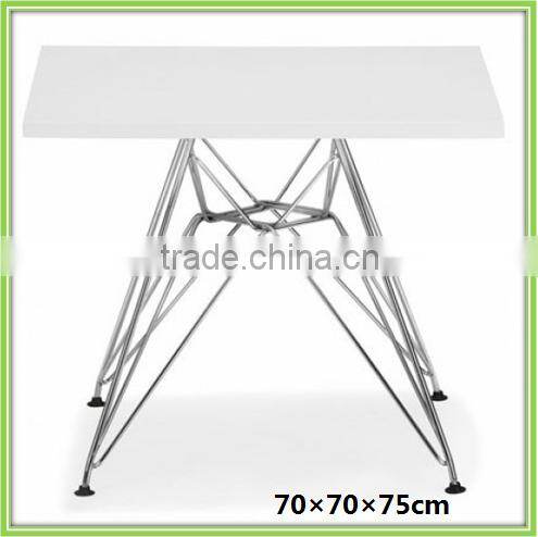 Modern Square Wood Metal Small Dining Table Cheap Prices