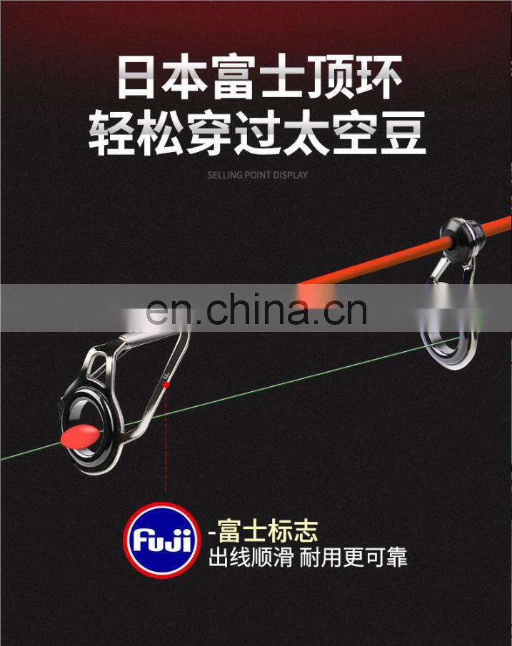 high quality 3.6m Portable Fishing Rod 99% telescopic carbon fiber fishing rod with reel