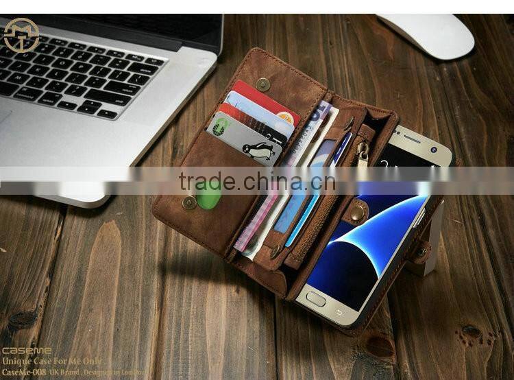 for Samsung s7 case leather stand flip phone case with 2 business card holder photo bag leather case for Samsung s7