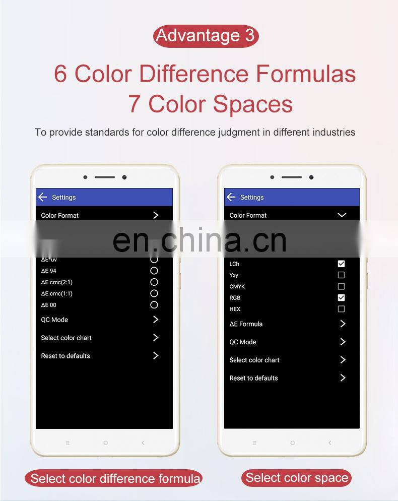 LS171 Portable Colorimeter with Cellphone APP For Printing Coating Ceramics Textiles Color Difference
