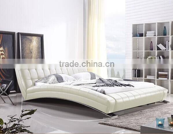 Muses 2016 bed leather bed modern bed bedroom furniture in China