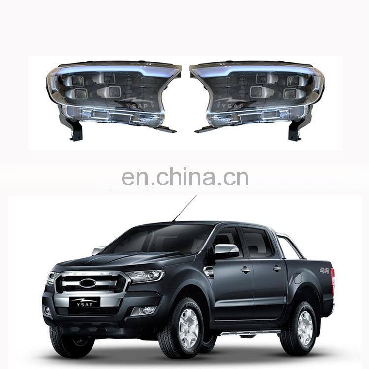 High quality factory price mustang style LED headlights front lamp head lamp for Ranger T7 T8