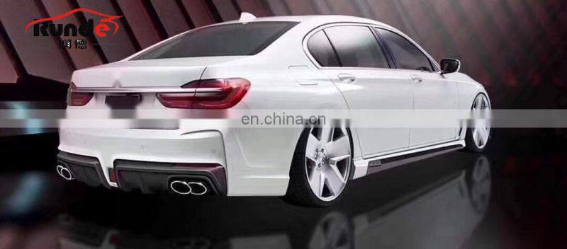 RD WD Style FRP Material Wide Body kits Front Rear Bumper Side Skirts For BMW 7 Series G11 G12 body kit