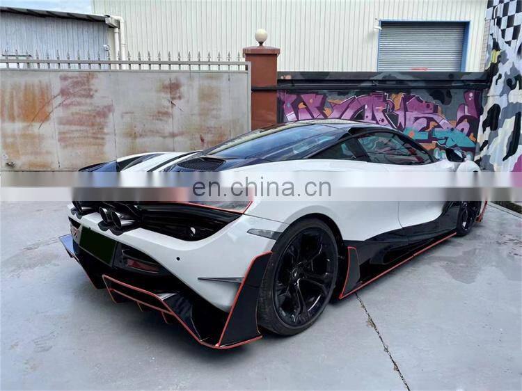 Runde Dry Carbon Fiber Kits For 16-19 Mclaren 720S Upgrade Mansory Style Body Kit Front Bumper Rear Bumper Side Skirts Fender