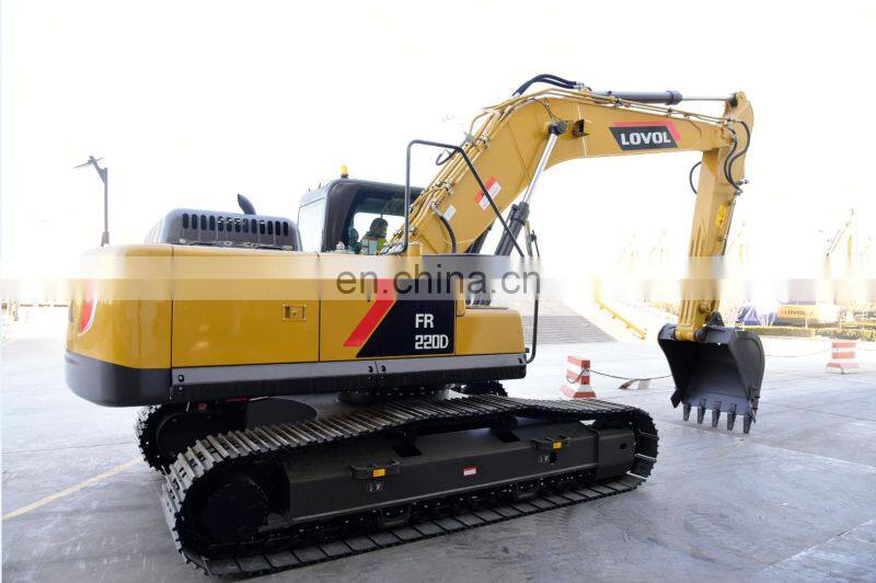 22T LOVOL 13Ton Hydraulic Wheel Excavator For Mining Machinery FR220D
