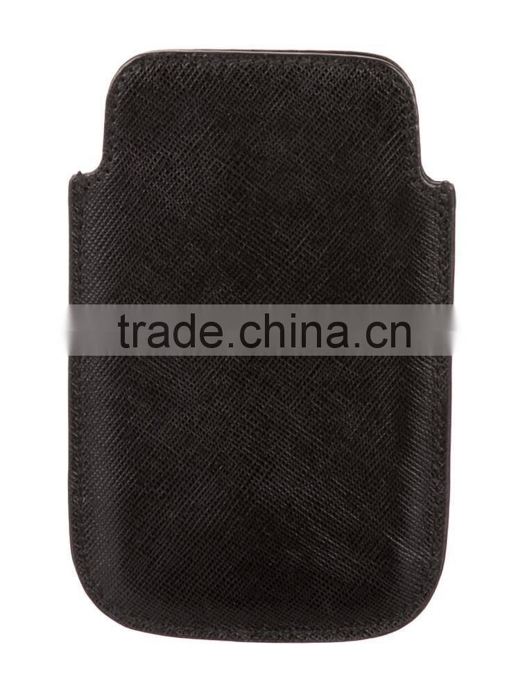 Guangzhou supplier embossed saffiano leather phone holder cell phone sleeve phone case for iphone SE/6/6s